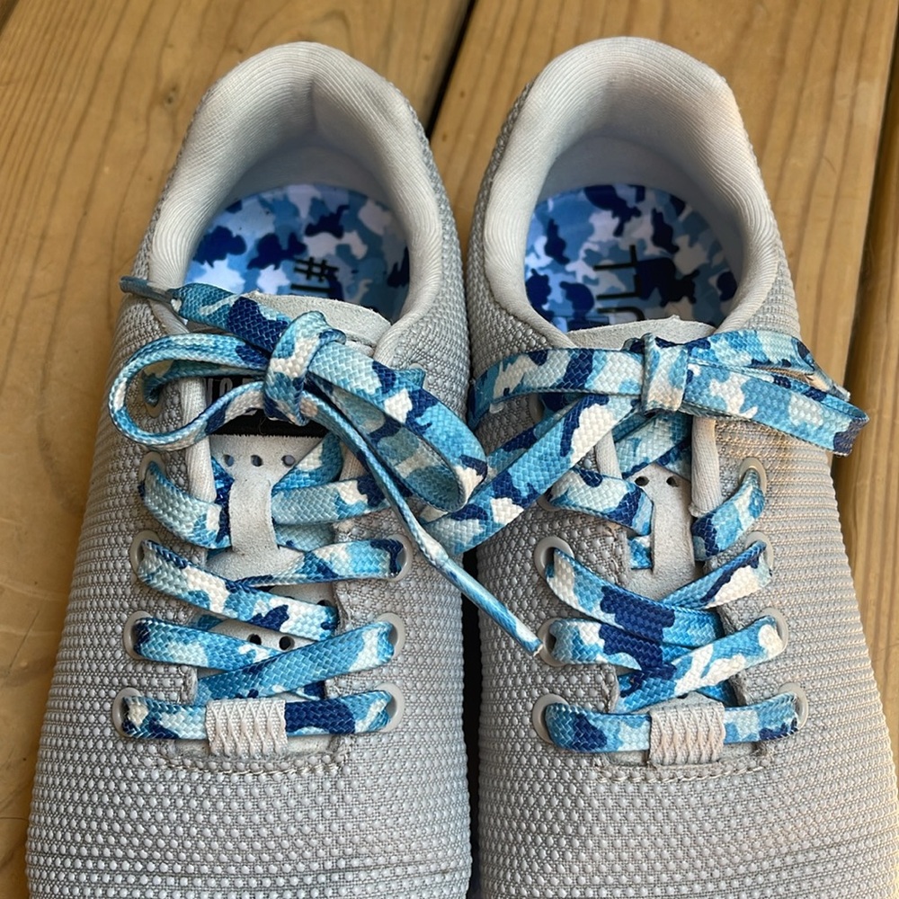 NOBULL Outwork Strength Training Shoes Gray and Blue Camo - Picture 2 of 6